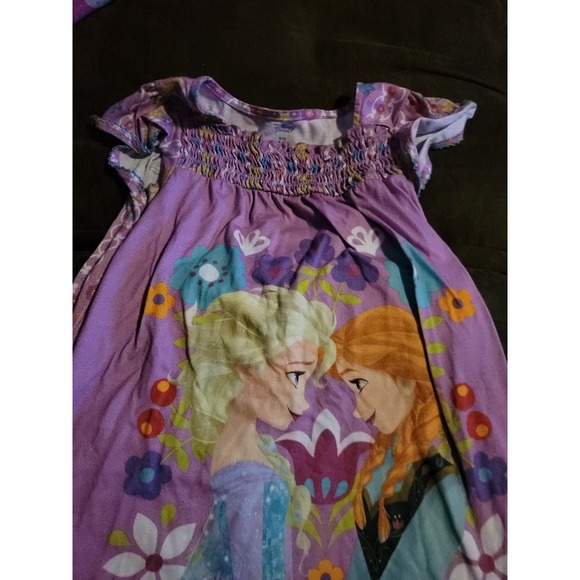 Disney store frozen elsa anna nightgown size 9 10 - Picture 2 of 3